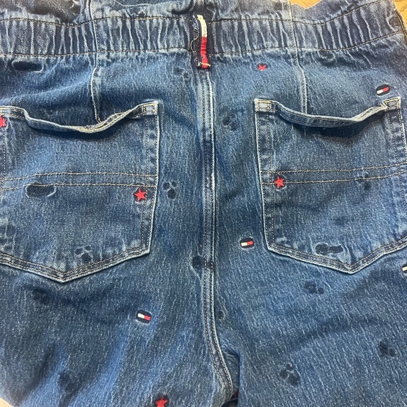 Tommy Hilfiger Blue Straight Leg Jeans with Embroidered size 18 - Picture 13 of 14